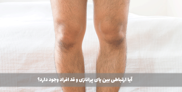 آیا ارتباطی بین پای پرانتزی و قد افراد وجود دارد؟